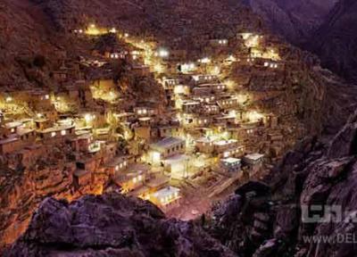 روستای پالنگان کردستان ، تلاقی کوه و رودخانه و دره