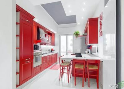 وسایل آشپزخانه قرمز، ایده هایی جالب برای طراحی جسورانه