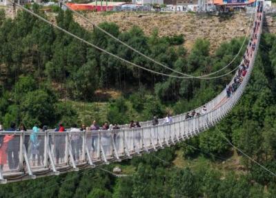 پل معلق مشگین شهر: هیجان پیاده روی در ارتفاع 80 متری